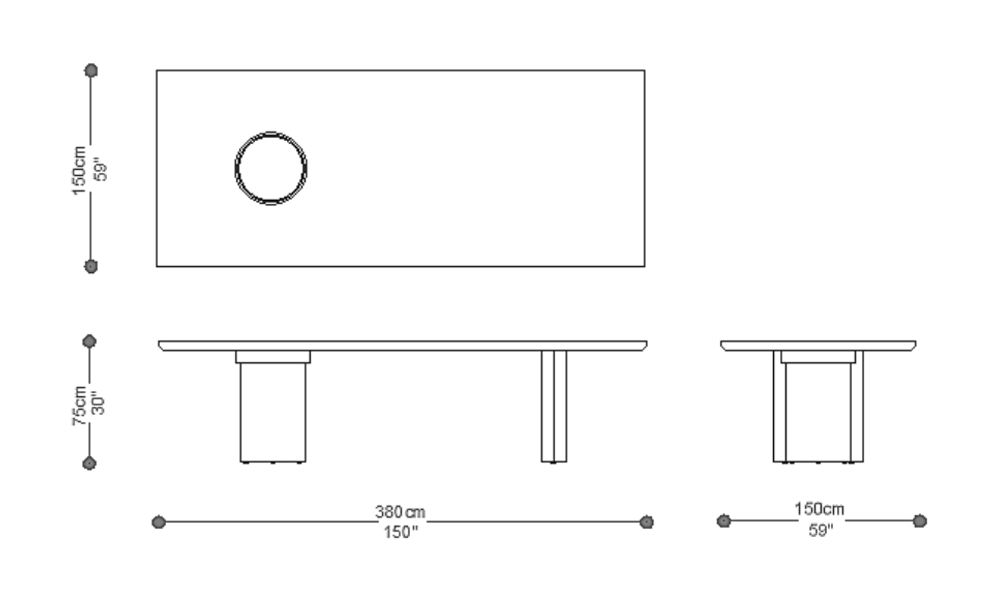 Image of the complete dimensions of the product